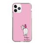 スリムプロテクションケース［ おがわじゅり×デイリー×caseplay - 白毛 - ピンク ］