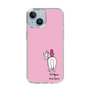 スリムプロテクションケース［ おがわじゅり×デイリー×caseplay - 白毛 - ピンク ］