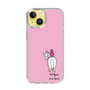 スリムプロテクションケース［ おがわじゅり×デイリー×caseplay - 白毛 - ピンク ］
