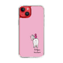 スリムプロテクションケース［ おがわじゅり×デイリー×caseplay - 白毛 - ピンク ］