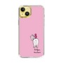 スリムプロテクションケース［ おがわじゅり×デイリー×caseplay - 白毛 - ピンク ］