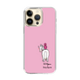 スリムプロテクションケース［ おがわじゅり×デイリー×caseplay - 白毛 - ピンク ］