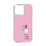 スリムプロテクションケース［ おがわじゅり×デイリー×caseplay - 白毛 - ピンク ］