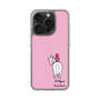 スリムプロテクションケース［ おがわじゅり×デイリー×caseplay - 白毛 - ピンク ］