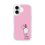 スリムプロテクションケース［ おがわじゅり×デイリー×caseplay - 白毛 - ピンク ］