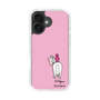スリムプロテクションケース［ おがわじゅり×デイリー×caseplay - 白毛 - ピンク ］