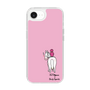 スリムプロテクションケース［ おがわじゅり×デイリー×caseplay - 白毛 - ピンク ］