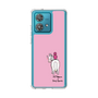 スリムプロテクションケース［ おがわじゅり×デイリー×caseplay - 白毛 - ピンク ］