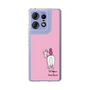 スリムプロテクションケース［ おがわじゅり×デイリー×caseplay - 白毛 - ピンク ］