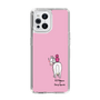 スリムプロテクションケース［ おがわじゅり×デイリー×caseplay - 白毛 - ピンク ］