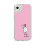 スリムプロテクションケース［ おがわじゅり×デイリー×caseplay - 白毛 - ピンク ］