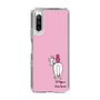 スリムプロテクションケース［ おがわじゅり×デイリー×caseplay - 白毛 - ピンク ］