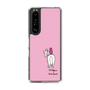 スリムプロテクションケース［ おがわじゅり×デイリー×caseplay - 白毛 - ピンク ］