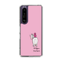 スリムプロテクションケース［ おがわじゅり×デイリー×caseplay - 白毛 - ピンク ］