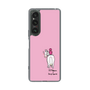 スリムプロテクションケース［ おがわじゅり×デイリー×caseplay - 白毛 - ピンク ］