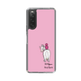 スリムプロテクションケース［ おがわじゅり×デイリー×caseplay - 白毛 - ピンク ］