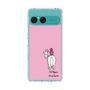 スリムプロテクションケース［ おがわじゅり×デイリー×caseplay - 白毛 - ピンク ］