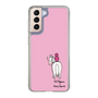 スリムプロテクションケース［ おがわじゅり×デイリー×caseplay - 白毛 - ピンク ］