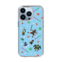 スリムプロテクションケース［ ポンコツクエスト - 夏休み - 総柄 - ブルー ］