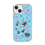スリムプロテクションケース［ ポンコツクエスト - 夏休み - 総柄 - ブルー ］