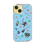 スリムプロテクションケース［ ポンコツクエスト - 夏休み - 総柄 - ブルー ］