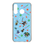スリムプロテクションケース［ ポンコツクエスト - 夏休み - 総柄 - ブルー ］