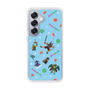 スリムプロテクションケース［ ポンコツクエスト - 夏休み - 総柄 - ブルー ］