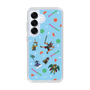 スリムプロテクションケース［ ポンコツクエスト - 夏休み - 総柄 - ブルー ］