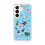 スリムプロテクションケース［ ポンコツクエスト - 夏休み - 総柄 - ブルー ］
