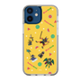スリムプロテクションケース［ ポンコツクエスト - 夏休み - 総柄 - イエロー ］