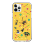 スリムプロテクションケース［ ポンコツクエスト - 夏休み - 総柄 - イエロー ］