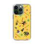 スリムプロテクションケース［ ポンコツクエスト - 夏休み - 総柄 - イエロー ］
