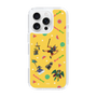 スリムプロテクションケース［ ポンコツクエスト - 夏休み - 総柄 - イエロー ］