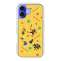 スリムプロテクションケース［ ポンコツクエスト - 夏休み - 総柄 - イエロー ］