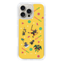 スリムプロテクションケース［ ポンコツクエスト - 夏休み - 総柄 - イエロー ］