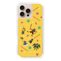 スリムプロテクションケース［ ポンコツクエスト - 夏休み - 総柄 - イエロー ］