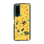 スリムプロテクションケース［ ポンコツクエスト - 夏休み - 総柄 - イエロー ］