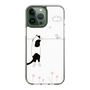 スリムプロテクションケース［ 夢中に覗く三毛ねこ ］