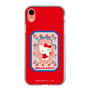 スリムプロテクションケース［ Hello Kitty - KT_昭和レトロ_四角_赤 ］
