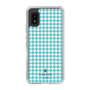 スリムプロテクションケース［ Houndstooth Pattern Blue with LANVIN en Bleu logo- ランバン 千鳥格子柄 ブルー ］