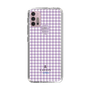 スリムプロテクションケース［ Houndstooth Pattern Purple -with LANVIN en Bleu logo ランバン 千鳥格子柄 パープル ］