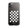 スリムプロテクションケース［ Racing checkered flag White - レーシングチェッカーフラッグ ホワイト ］