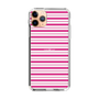 スリムプロテクションケース［ Small Border - Pink ］