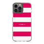スリムプロテクションケース［ Big Border - Pink ］