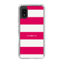 スリムプロテクションケース［ Big Border - Pink ］