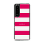 スリムプロテクションケース［ Big Border - Pink ］