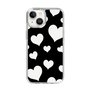 スリムプロテクションケース［ Dot Hearts - Black ］