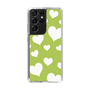 スリムプロテクションケース［ Dot Hearts - Green ］