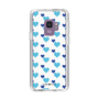スリムプロテクションケース［ Stripe Hearts - Blue ］