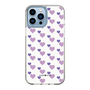 スリムプロテクションケース［ Stripe Hearts - Purple ］